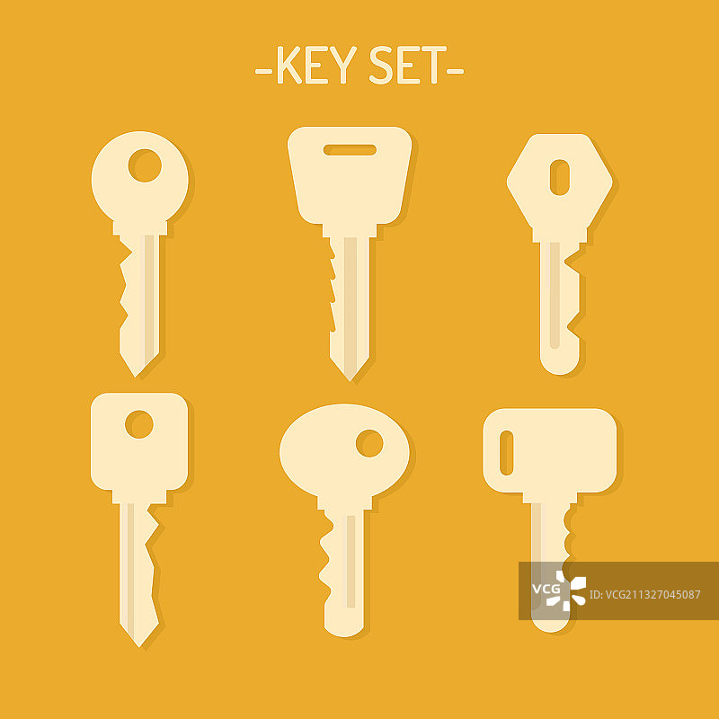 门钥匙图标合集图片素材