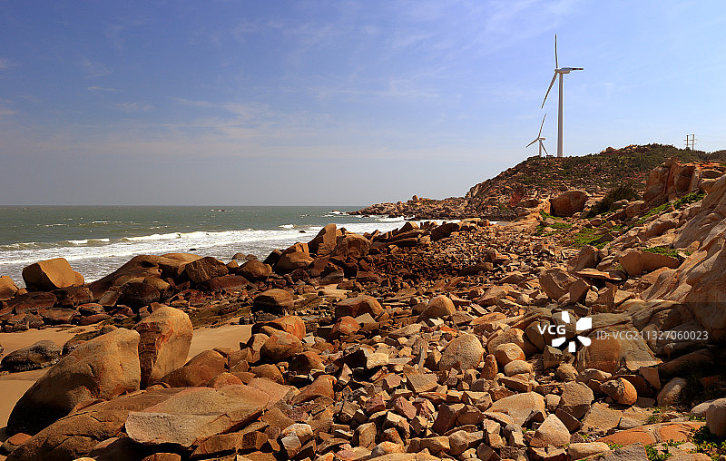 六鳌镇海滨风光图片素材