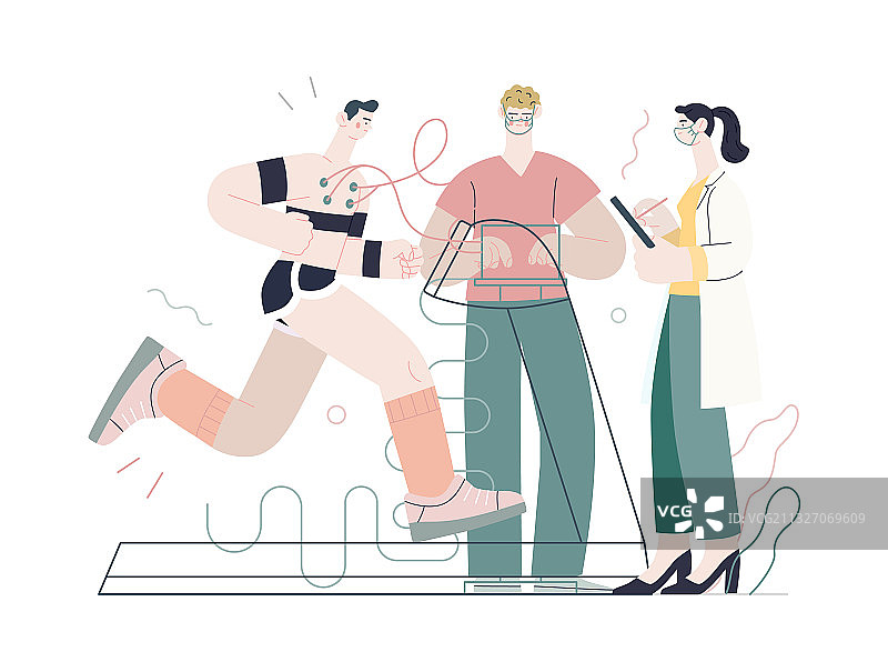 医疗测试模板——心脏压力测试图片素材