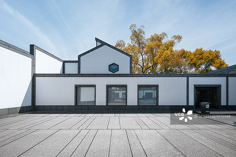 苏州博物馆现代建筑 广场地面图片素材