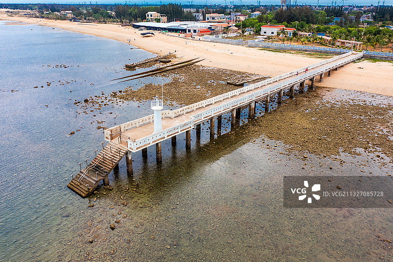 广东湛江南极村栈桥图片素材