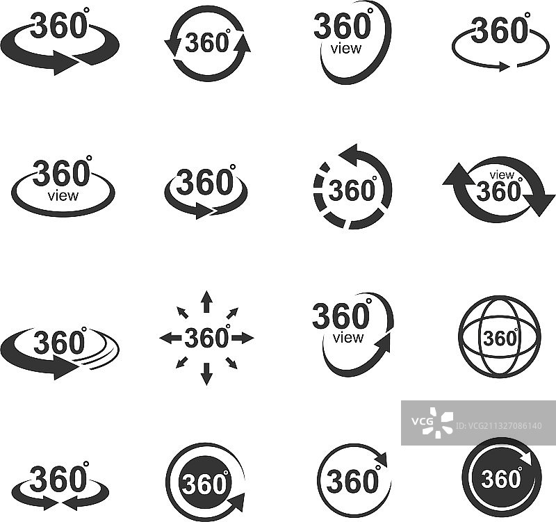 360度视图图标图片素材