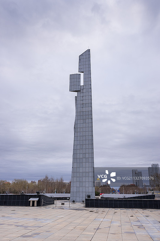 黑龙江，齐齐哈尔，和平广场图片素材