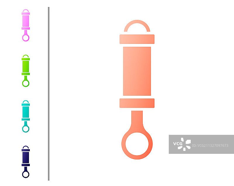 珊瑚色减震器图标图片素材