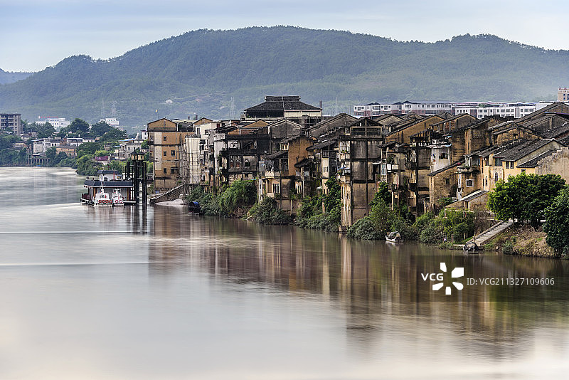 中国广东省梅州市梅县松口古镇图片素材