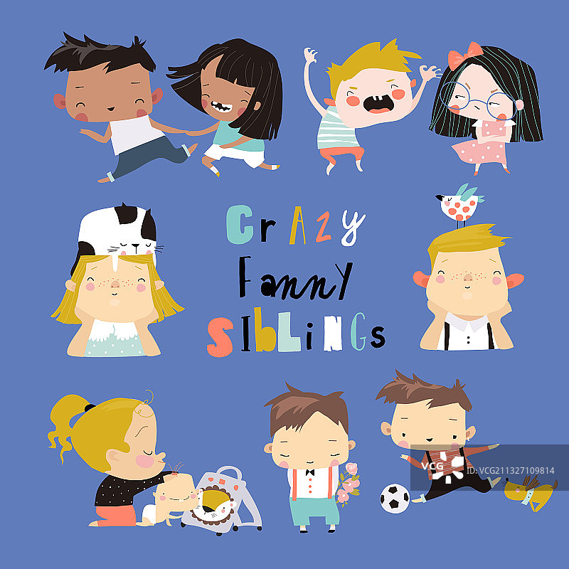 可爱的卡通儿童图片素材