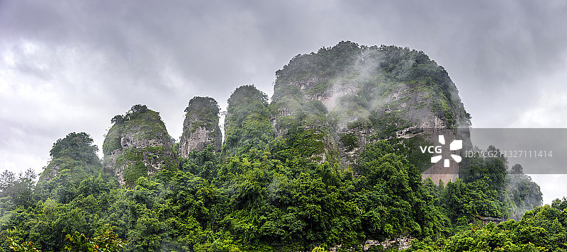 中国广东省梅州市平远县五指石全景风光图片素材