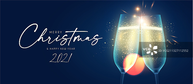 圣诞快乐，2021新年背景图片素材