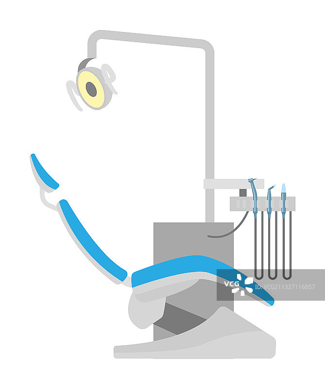 带器械的牙科椅图片素材
