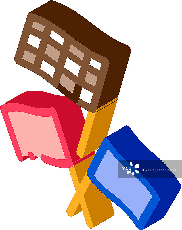 2.5D赛车旗帜图标图片素材