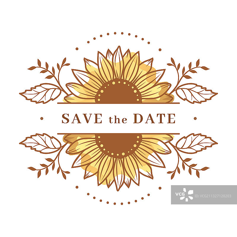 向日葵框架分割字母组合保存图片素材