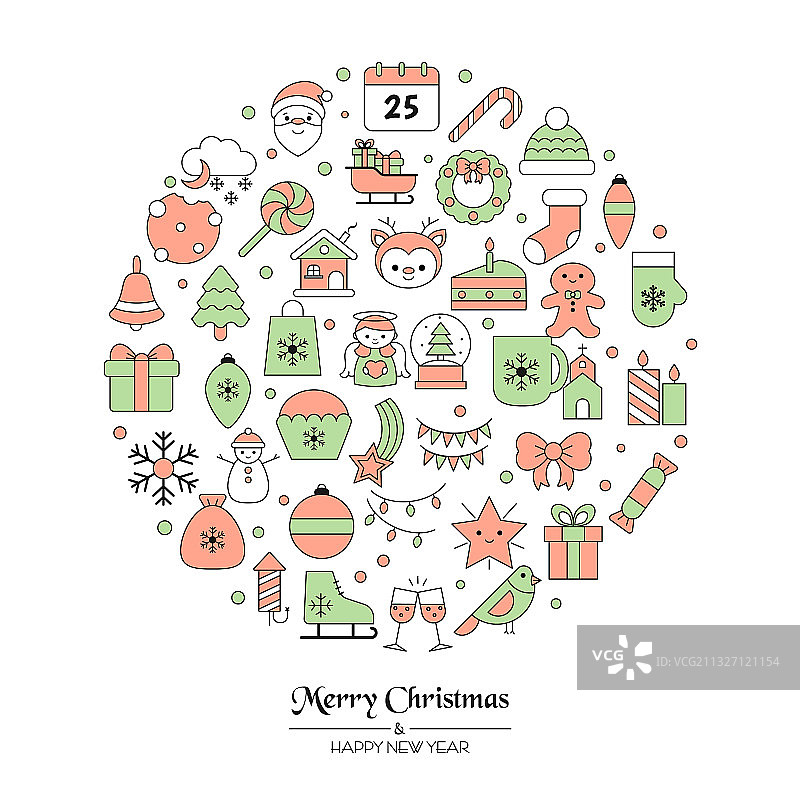 圣诞节贺卡图片素材