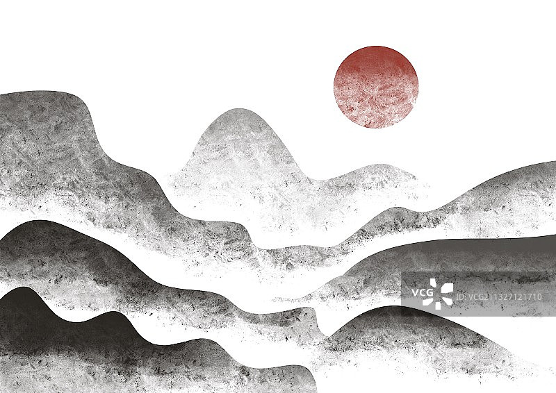 山水画图片素材