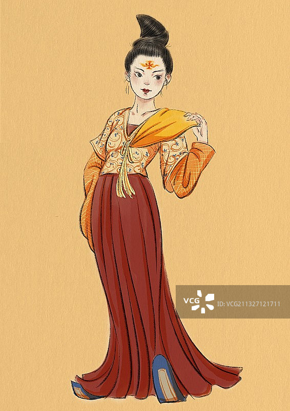 唐朝仕女图片素材