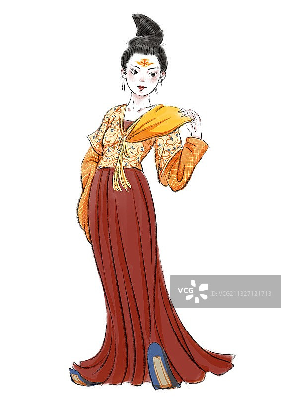 唐朝仕女图片素材