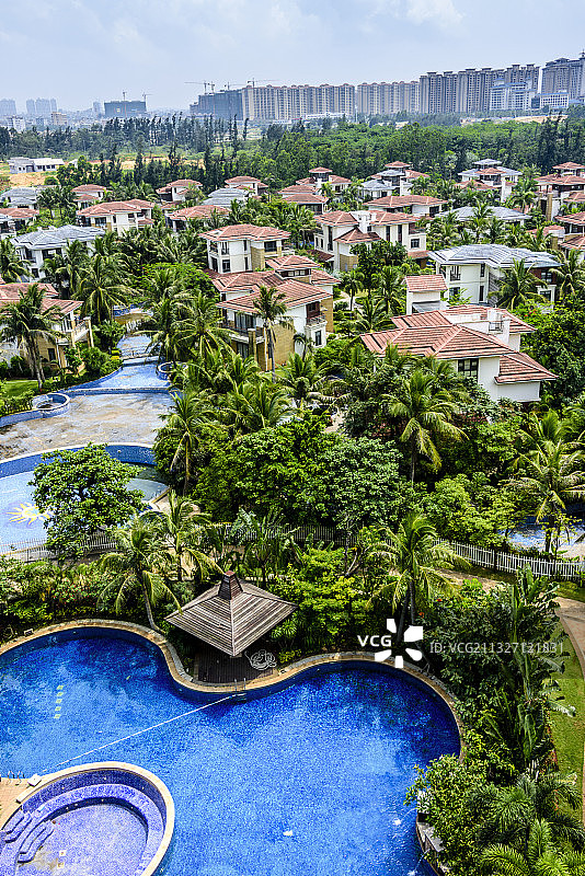 中国海南海口大华西海岸温泉丽舍温泉图片素材