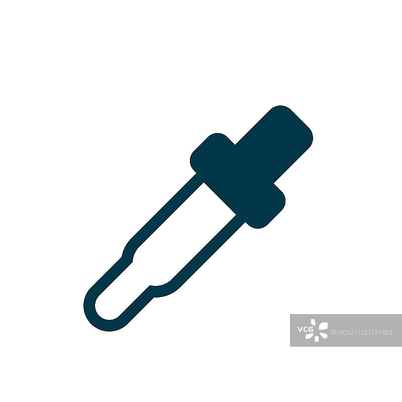 白色背景上的滴眼液瓶细线图标图片素材