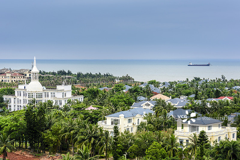 中国海南海口假日海滩图片素材