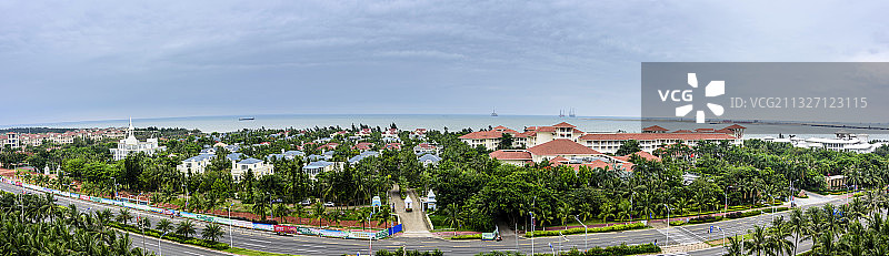 中国海南海口假日海滩图片素材