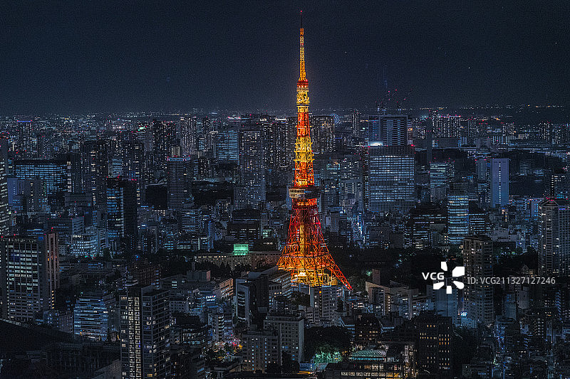 东京铁塔 夜景图片素材