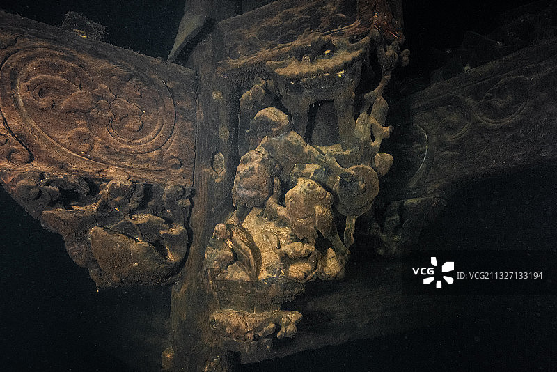 千岛湖水下古城 杭州图片素材