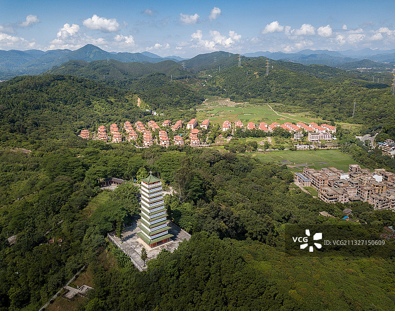 广州增城何仙姑塔图片素材