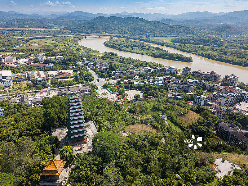 广州增城何仙姑塔图片素材