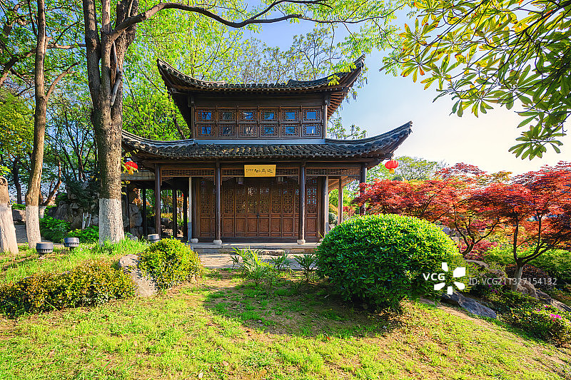 阳光下的愚园（胡家花园）+南京图片素材