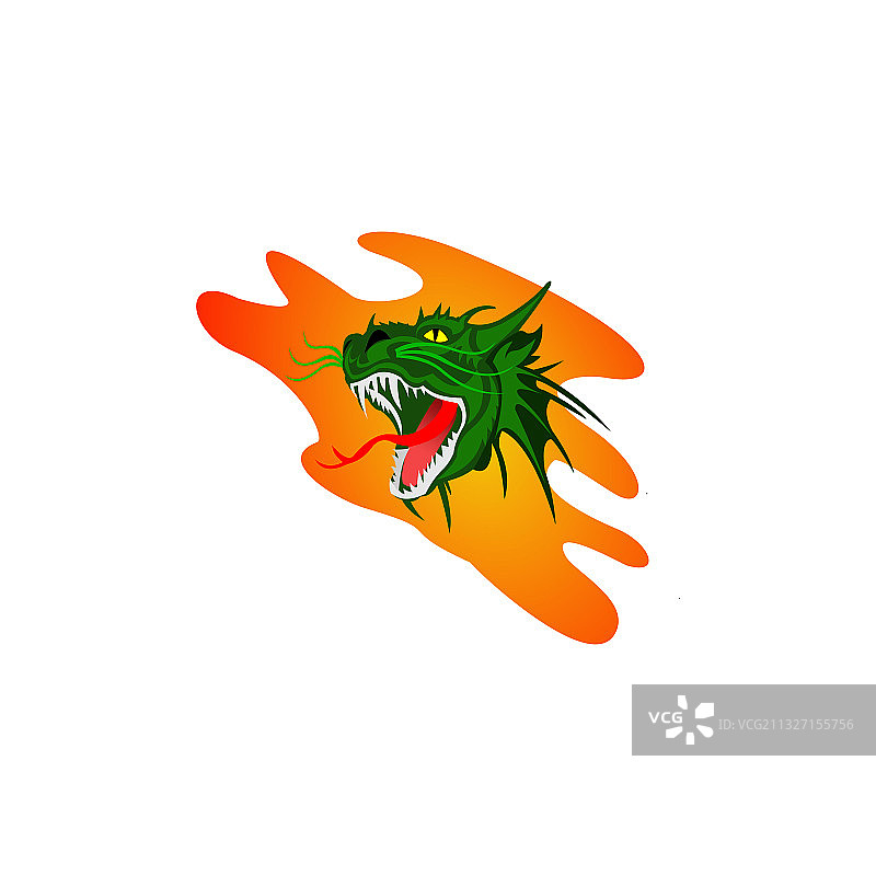 古代动物龙标志图片素材