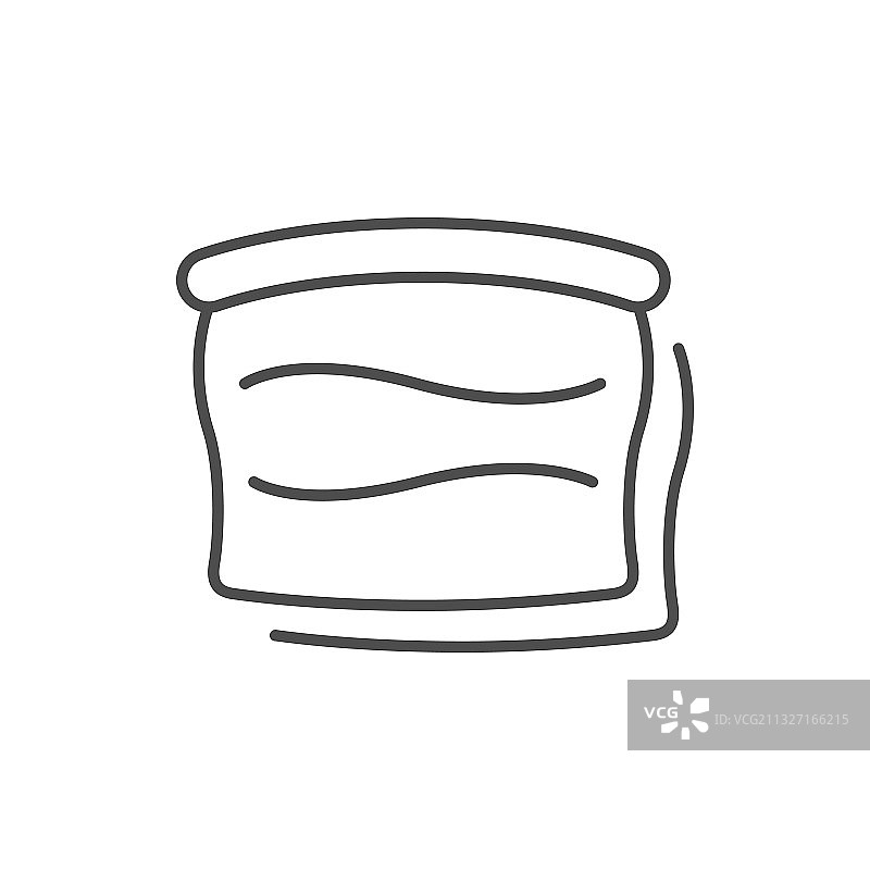 肉片线条轮廓图标图片素材