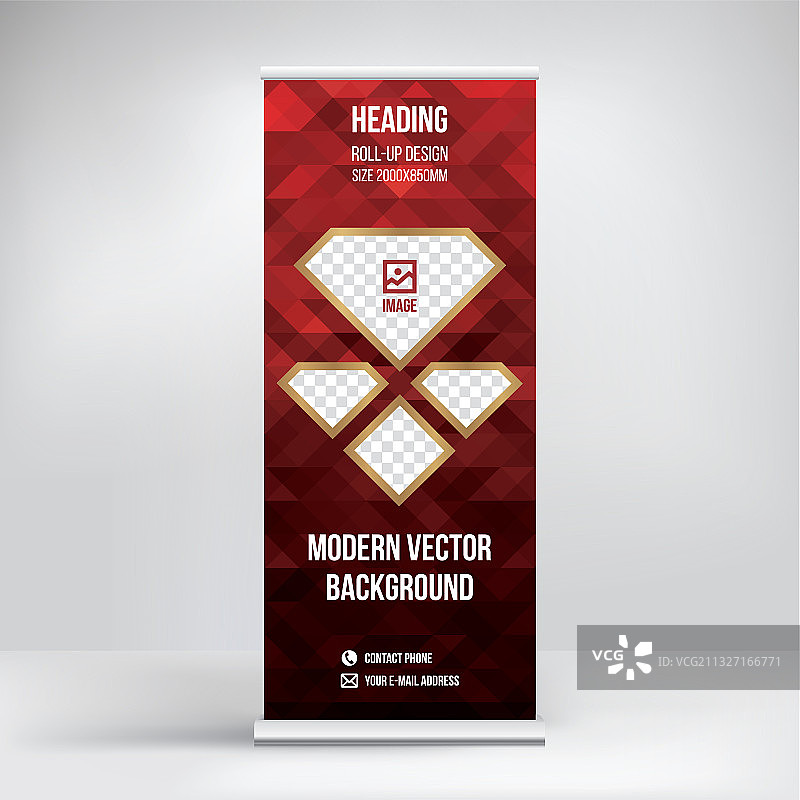 易拉宝广告架现代设计图片素材