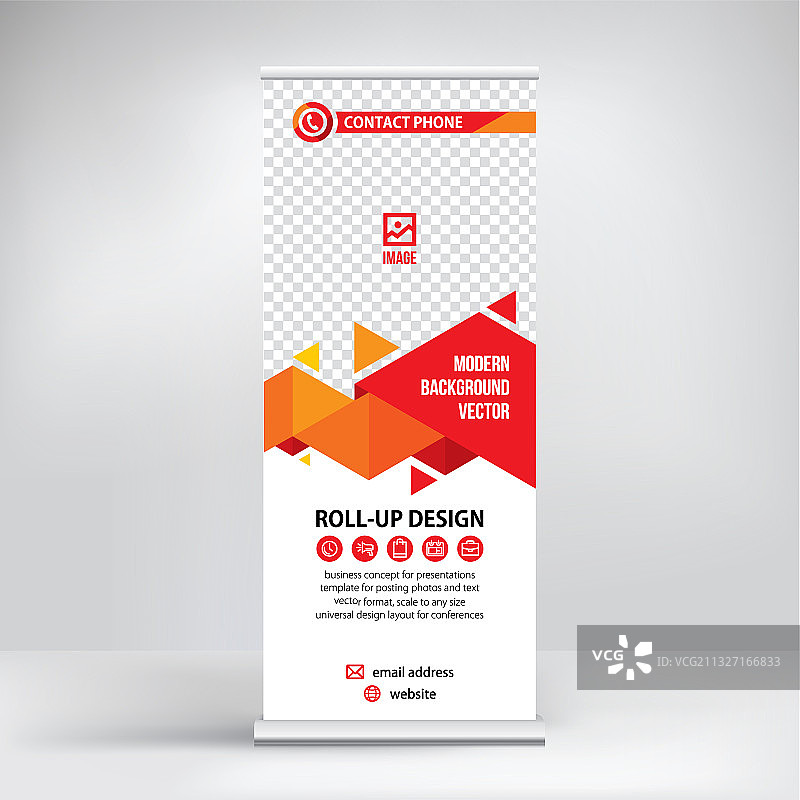 易拉宝广告架现代设计图片素材