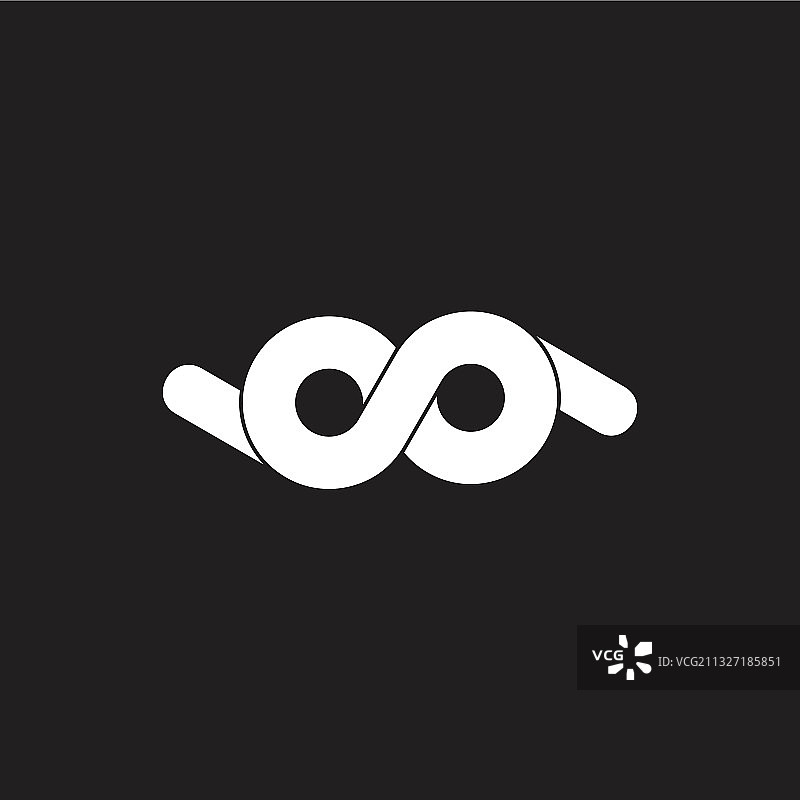 抽象循环无限线条logo图片素材