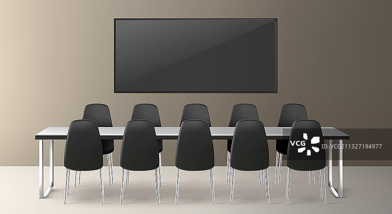 用于商务会议和洽谈的会议室图片素材