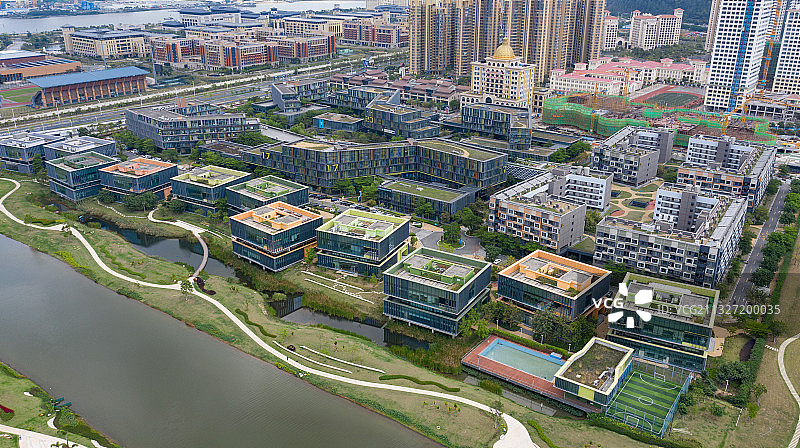 横琴·澳门青年创业谷航拍图片素材