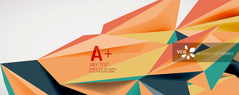 三角形几何背景低多边形3d图片素材