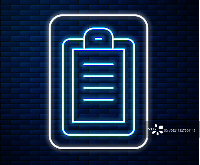 发光霓虹灯警察报告图标图片素材