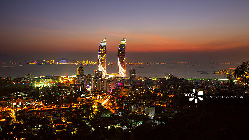 厦门双子星图片素材