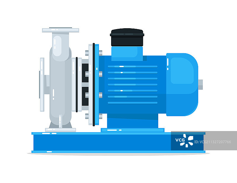 末端吸入循环水泵图片素材
