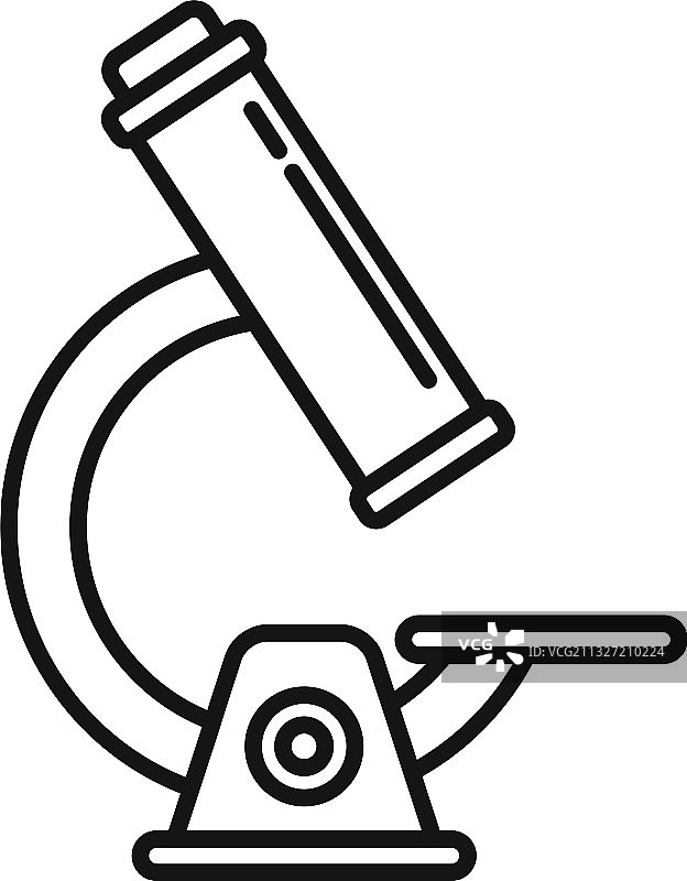 水痘显微镜图标轮廓图片素材