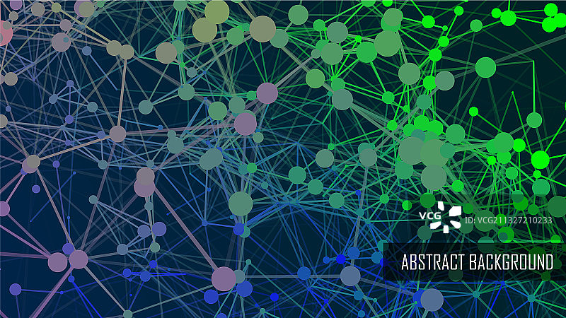 抽象科技线条和点背景图片素材