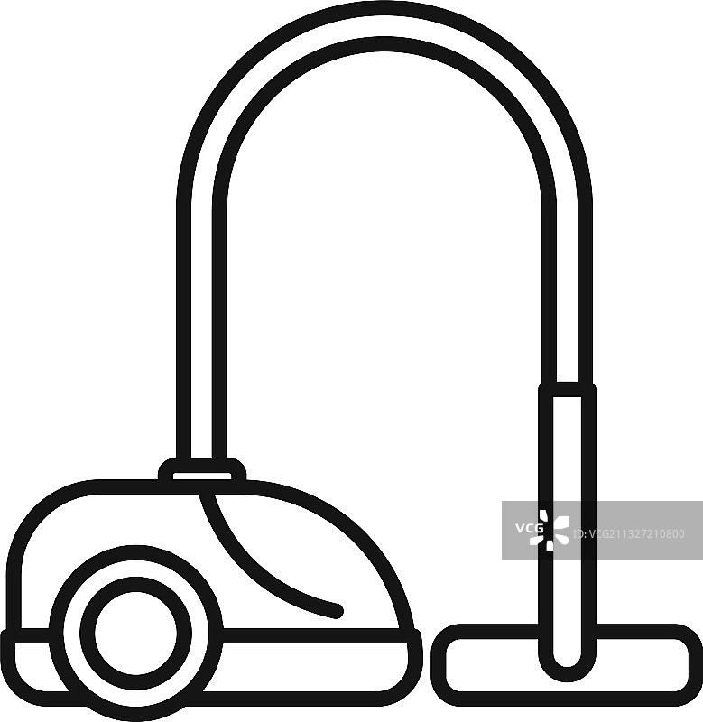 客房服务吸尘器图标轮廓样式图片素材