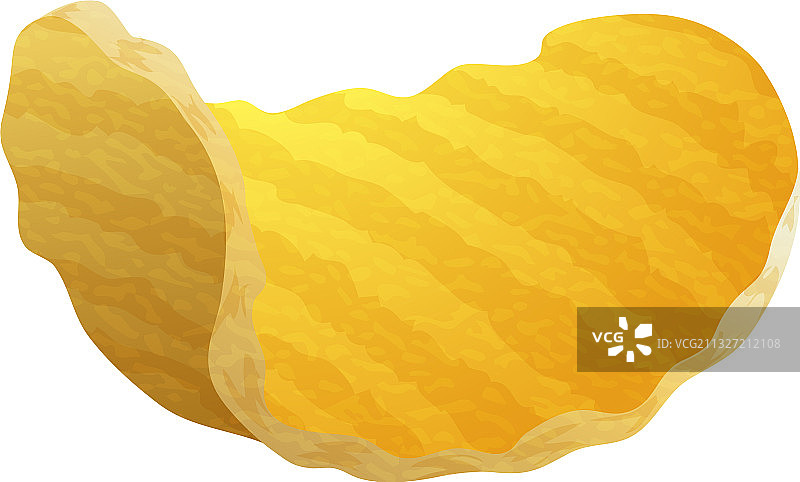 波浪薯片卡通图标图片素材