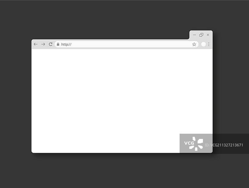 逼真浏览器窗口模板图片素材