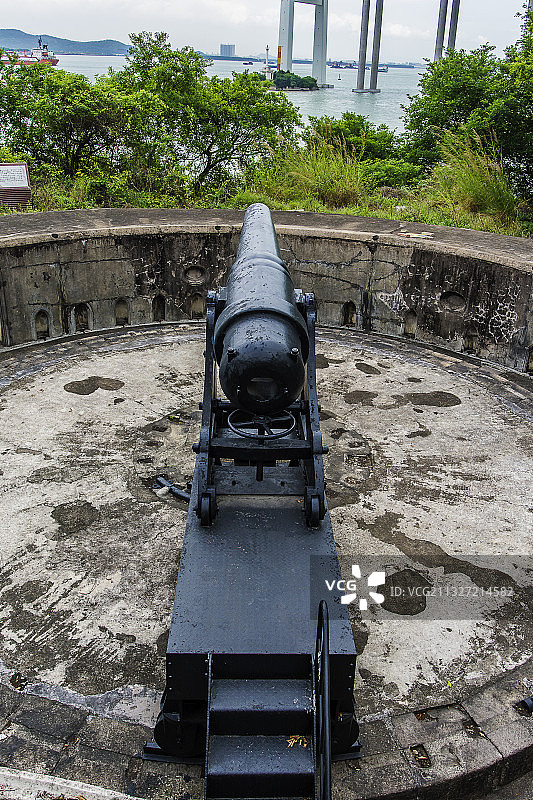 广州市南沙区横档炮台遗址图片素材