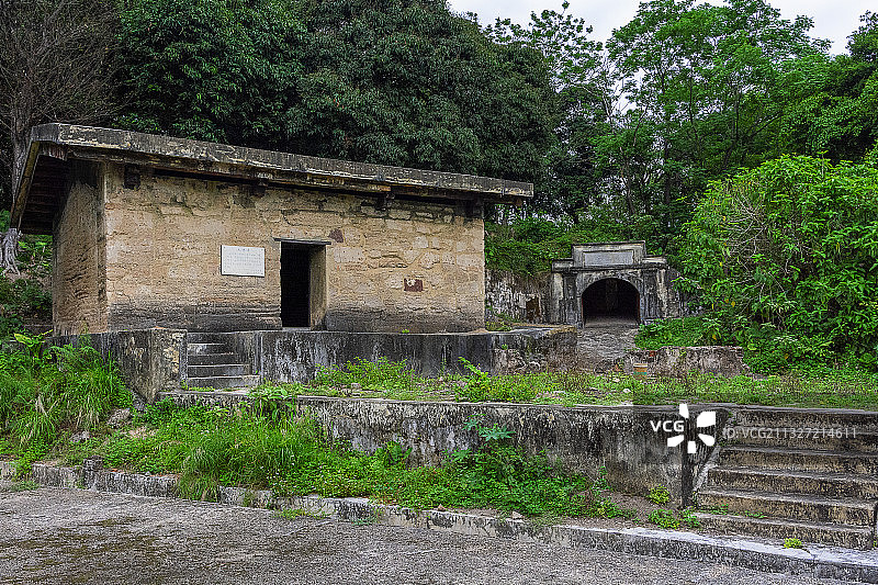 广州市南沙区横档炮台遗址图片素材