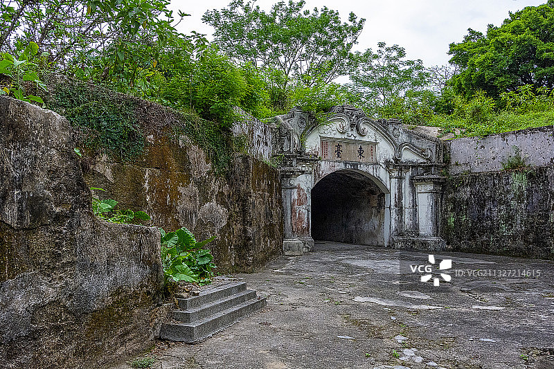 广州市南沙区横档炮台遗址图片素材