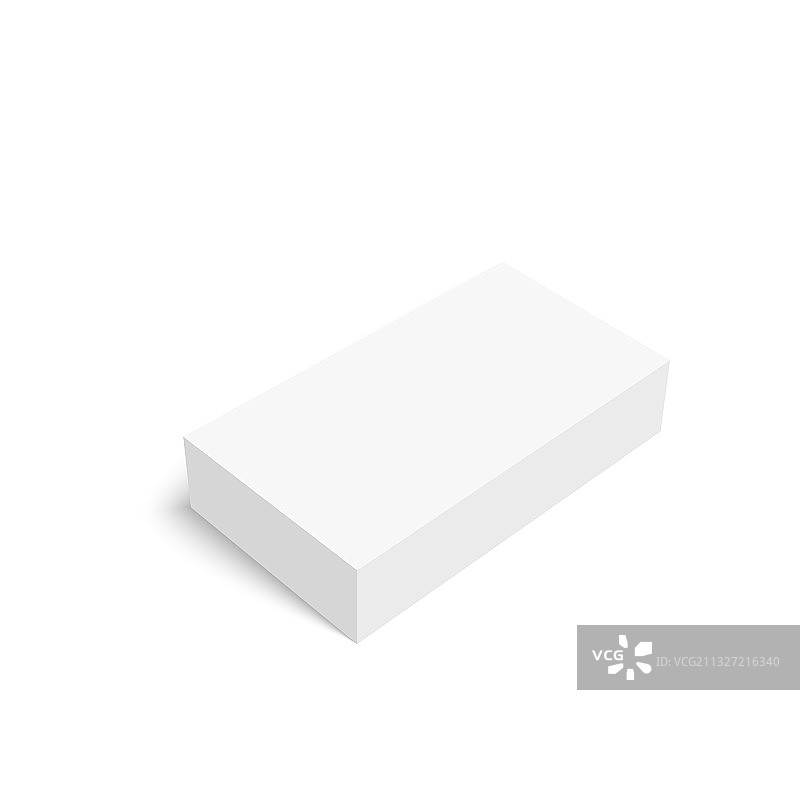 逼真空白纸板包装盒图片素材