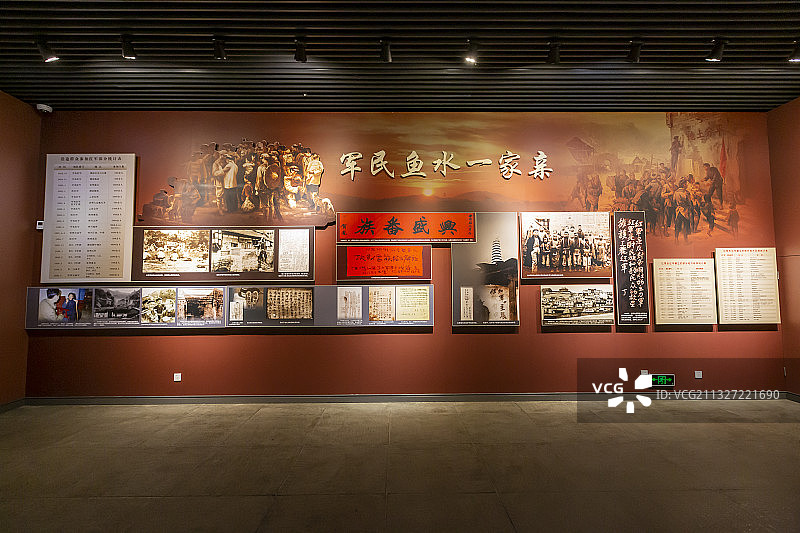 贵州省遵义会议纪念馆（遵义会议会址）展厅一角图片素材
