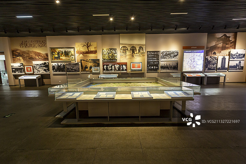 贵州省遵义会议纪念馆（遵义会议会址）展厅一角图片素材